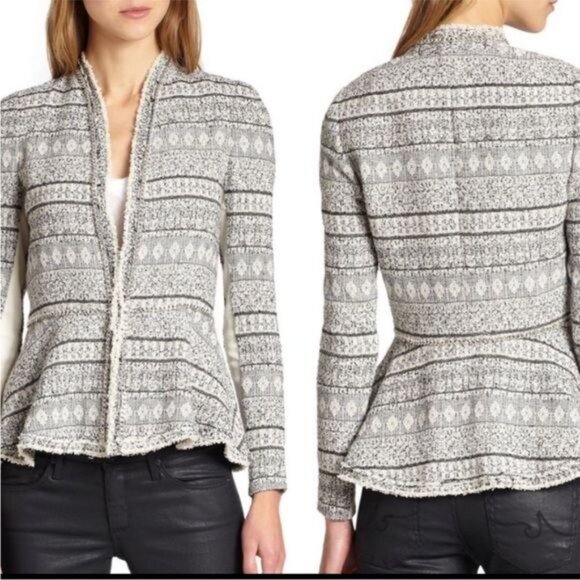 Rebecca Taylor Tweed & Chain Jacket size 2 - Picture 14 of 14